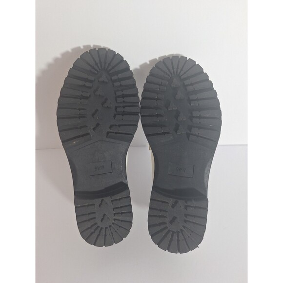 Torrid Chunky Lugg Sole Platform Penny Loafers Sz 9 Wide Width White Preppy - Picture 10 of 11